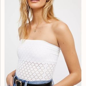Free People Honey Textured Tube Top